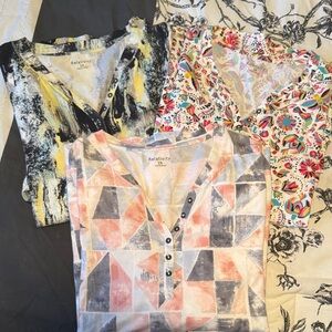 Set of 3 Relativity Women's Colorful Patterned Tops Size 2X